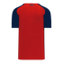 Athletic Knit V-Neck Baseball Jersey with Contrasting Shoulders (BA1375)